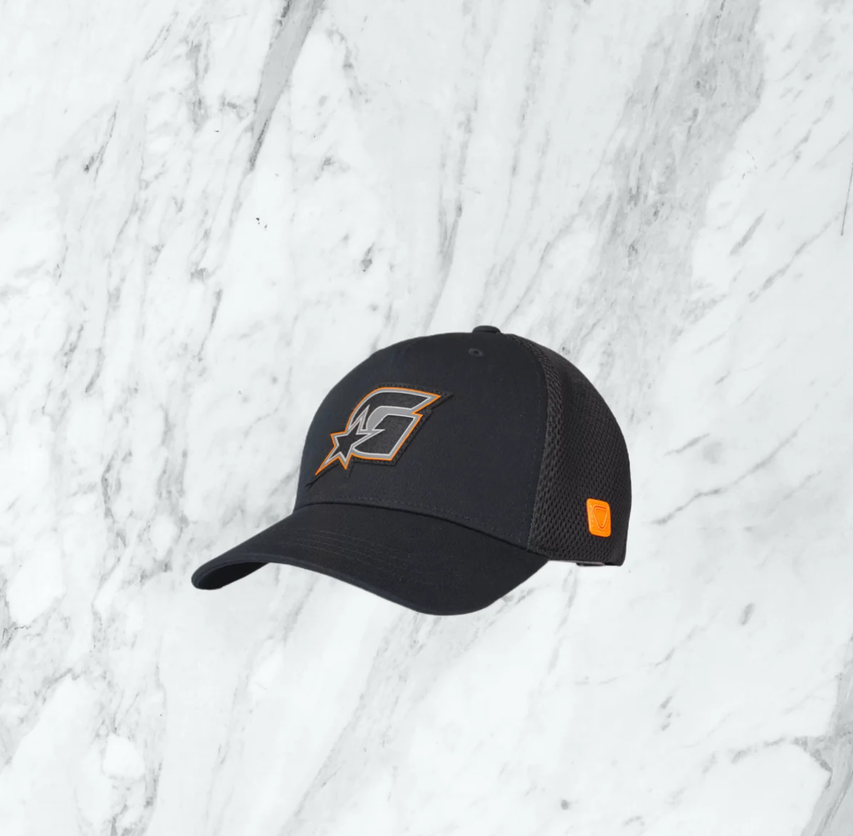 Casquette Gertrude - noir/orange